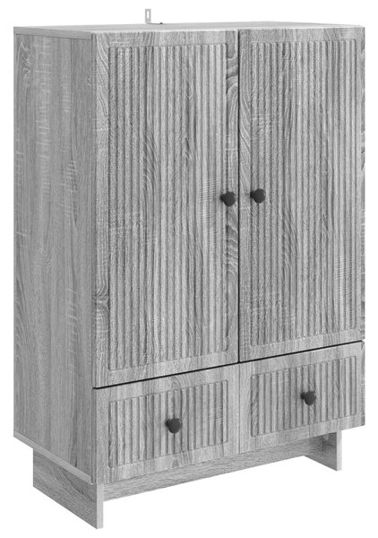 VidaXL Széf Szürke Sonoma 66 x 34,5 x 95 cm Mérnöki fa