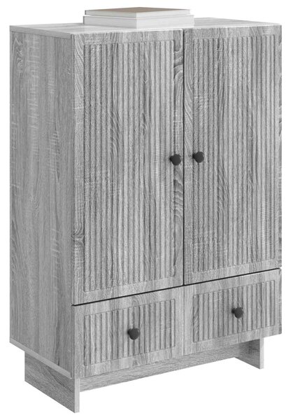 VidaXL Széf Szürke Sonoma 66 x 34,5 x 95 cm Mérnöki fa