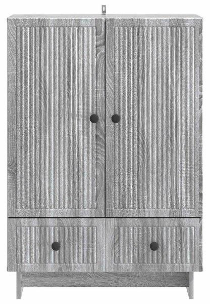 VidaXL Széf Szürke Sonoma 66 x 34,5 x 95 cm Mérnöki fa