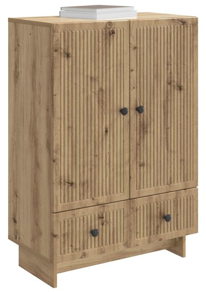 VidaXL Széf Kézműves Tölgy 66 x 34,5 x 95 cm Mérnöki fa