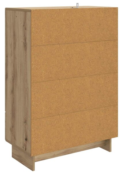 VidaXL Széf Kézműves Tölgy 66 x 34,5 x 95 cm Mérnöki fa