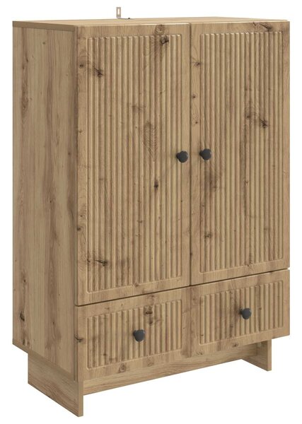 VidaXL Széf Kézműves Tölgy 66 x 34,5 x 95 cm Mérnöki fa