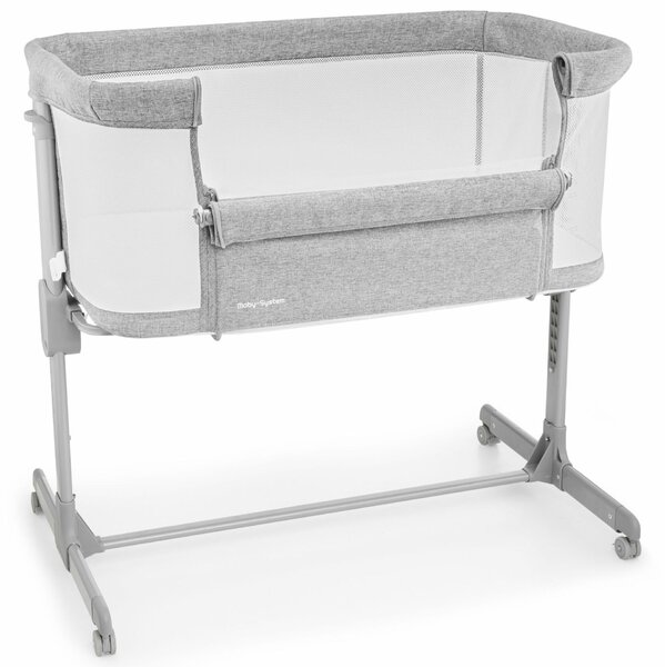 Bővített kiságy Moby-System LUNA 3in1 - szürke