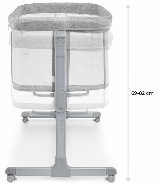 Bővített kiságy Moby-System LUNA 3in1 - szürke