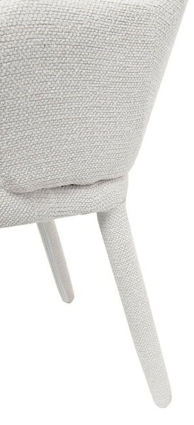 King Home AKIRA szék bézs textil kárpitozott karfával