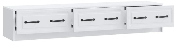 VidaXL TV szekrény fiókkal Fehér 147 x 34,5 x 27 cm Szerelt Fa