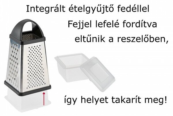 Konyhai reszelő - gyűjtő tárolóval