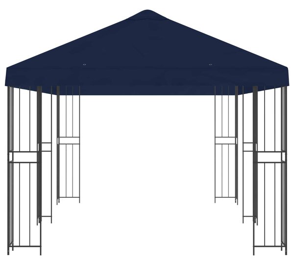 VidaXL Oldalfalas pavilon 6 x 3 m Kék Poliészter és acél 190