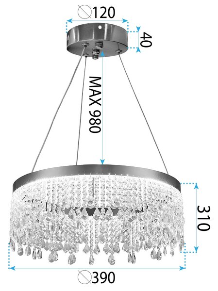 Lámpa LED APP1730-1CP GOLD