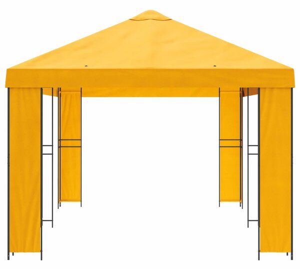 VidaXL Kerti pavilon 6 x 3 m Sárga Poliészter és acél 190