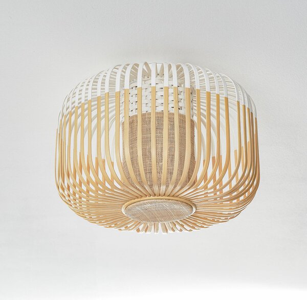 Mennyezeti Lámpa Forestier, Bamboo Light S, dimmable, Fehér, Nappali, Bambusz, Dizájn