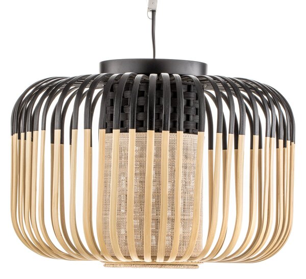 Mennyezeti Lámpa Forestier, Bamboo Light S, dimmable, Fekete, Nappali, Bambusz, Dizájn