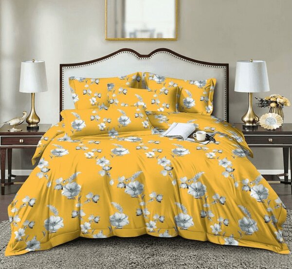 Mikroszálas ágyneműhuzat YELLOW ROSE sárga Ágyneműhuzat mérete: 70 x 90 cm | 140 x 200 cm