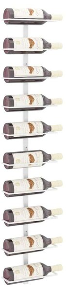 VidaXL fehér fém falra szerelhető bortartó állvány 10 palacknak