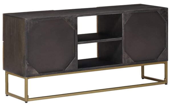 VidaXL TV szekrény Bronz 105 x 30 x 50 cm Tömör Mangófa és Műszaki Fa