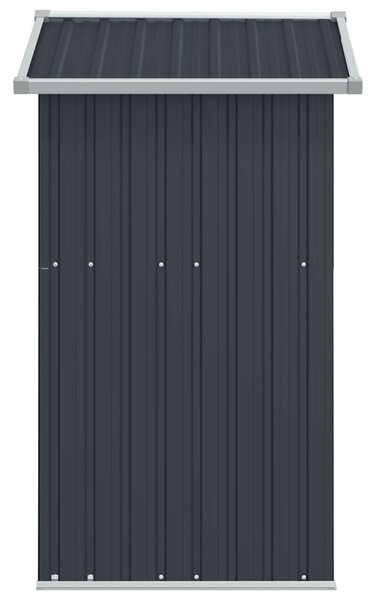 Antracitszürke horganyzott acél kerti fészer 126x97,5x177 cm