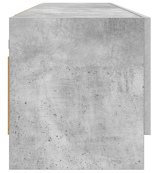 Betonszürke szerelt fa ruhásszekrény 100 x 32,5 x 35 cm