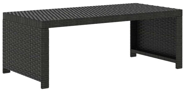 Polyrattan Kerti Ülőgarnitúra - 5 részes - Fekete