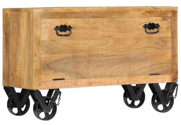 Tömör mangófa cipőszekrény 86 x 35 x 55 cm