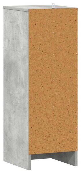 Betonszürke szerelt fa cipősszekrény 32 x 35 x 92 cm