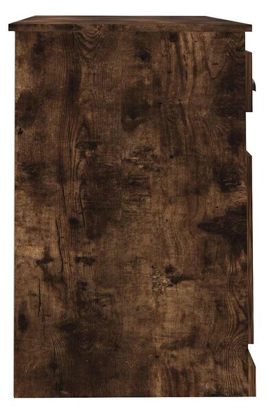 Füstös tölgy színű szerelt fa íróasztal fiókkal 115x50x75 cm