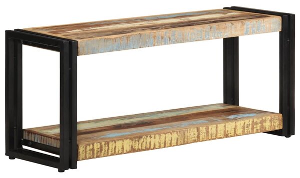 Tömör újrahasznosított fa TV-szekrény 90 x 30 x 40 cm