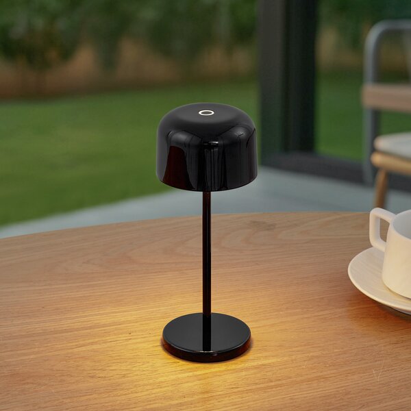 Kültéri Lámpa Lucande, Quill, dimmable, Fekete, Terasz, Alumínium, Modern