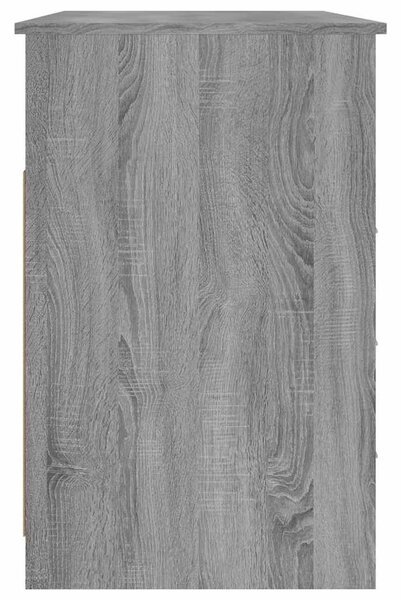 Szürke sonoma színű szerelt fa íróasztal 102x50x76 cm