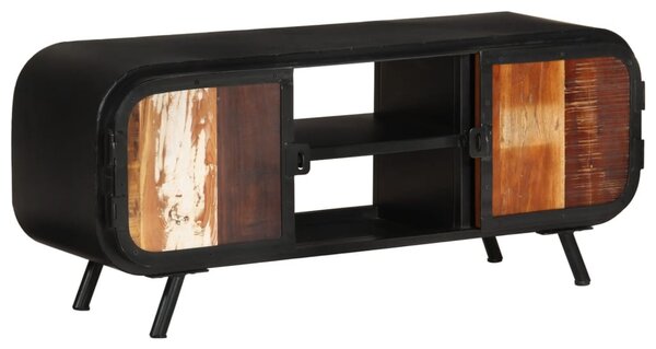 Tömör újrahasznosított fa TV-szekrény 110 x 30 x 45 cm