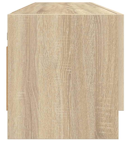 Sonoma tölgy színű szerelt fa ruhásszekrény 100 x 32,5 x 35 cm