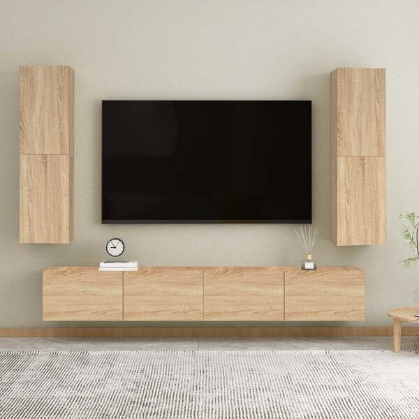 Sonoma tölgy szerelt fa TV-szekrény 30,5 x 30 x 110 cm