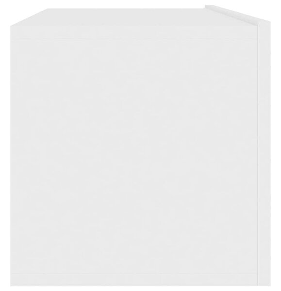 Fehér szerelt fa TV-szekrény 100 x 30 x 30 cm