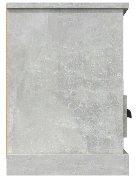 Betonszürke szerelt fa TV-szekrény 100x35x50 cm