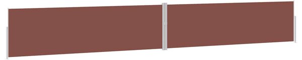 Barna kihúzható oldalsó terasz-napellenző 170 x 1200 cm