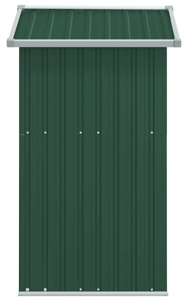 Zöld horganyzott acél kerti fészer 126x97,5x177 cm