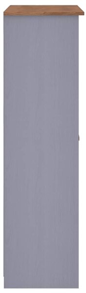 Szürke háromajtós panamafenyő ruhásszekrény 118 x 50 x 171,5 cm