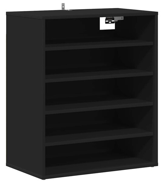 VidaX fekete szerelt fa cipősszekrény 60 x 35 x 70 cm