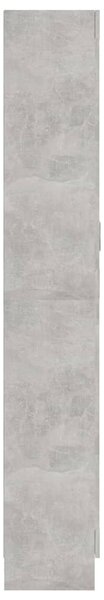 Betonszürke szerelt fa könyvszekrény 82,5 x 30,5 x 185,5 cm
