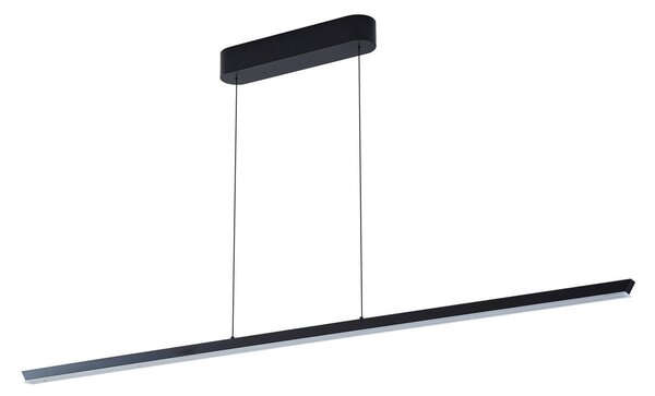 Függőlámpa Lucande, Solvar, dimmable, Fekete, Nappali, Fém, Modern