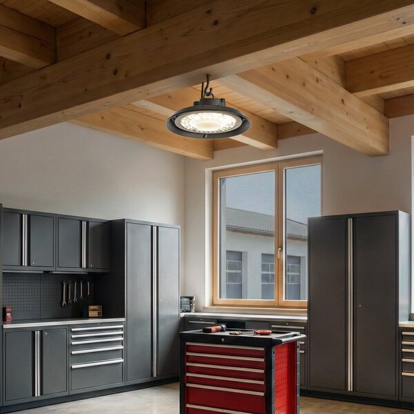 Maikel LED csarnok reflektor, IP65, Highbay, fekete - PRIOS