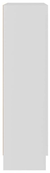 Fehér szerelt fa vitrinszekrény 82,5 x 30,5 x 115 cm