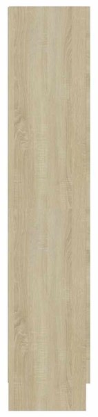 Sonoma tölgy színű szerelt fa vitrinszekrény 82,5x30,5x150 cm