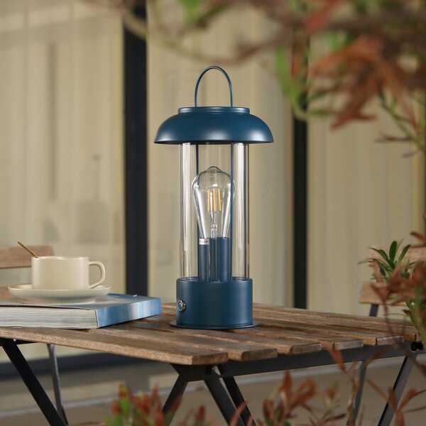 Kültéri Lámpa Lindby, Yvette, dimmable, Kék, Terasz, Fém, Modern