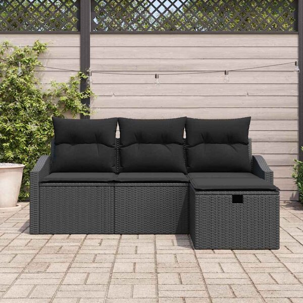 Kanapé Szett 4 db polirattan