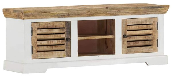 Tömör mangófa TV-szekrény 110 x 30 x 40 cm