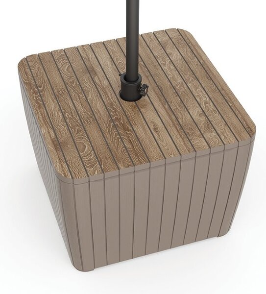 Keter Luzon Deco ashwood / cappuccino kerti asztal