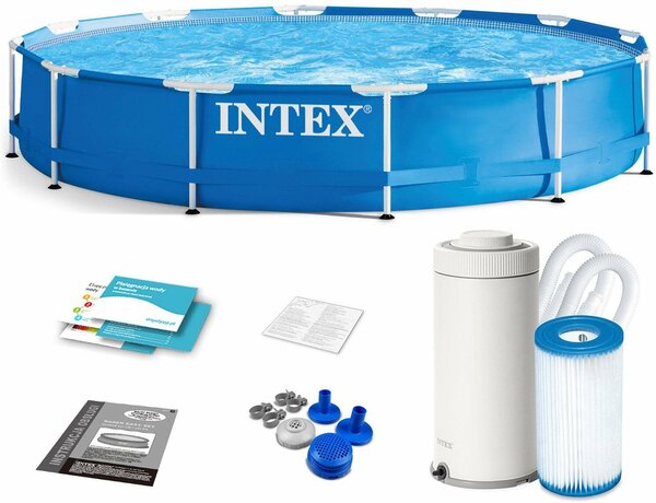 Intex Metal Frame Fémvázas medence vízforgatóval 366x76cm (28212NP)
