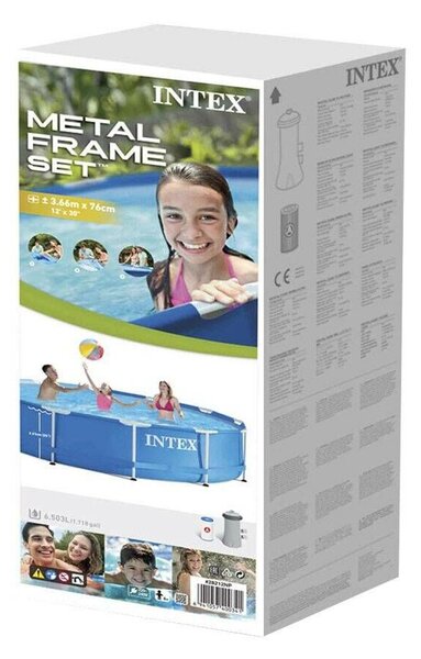 Intex Metal Frame Fémvázas medence vízforgatóval 366x76cm (28212NP)