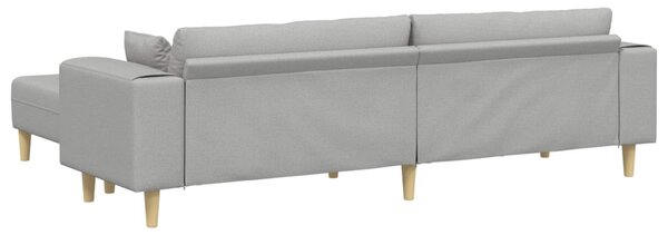 Kanapé 3 pcs Felhőszürke 250 x 188 x 76 cm szövet