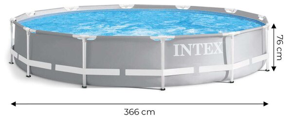 Intex Prism Frame Prémium 366x76cm Fémvázas medence vízforgatóval (26712NP)